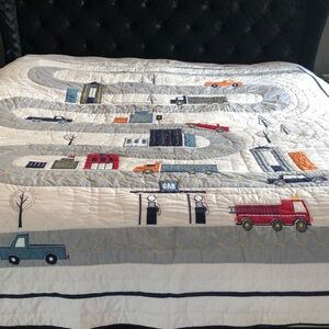 Pottery Brn Kids queen size boys quilt